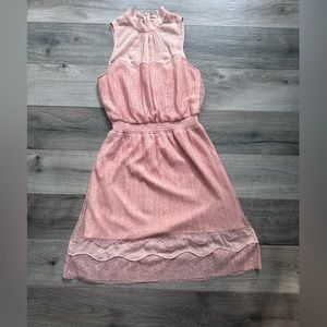 Blush Pink summer midi dress